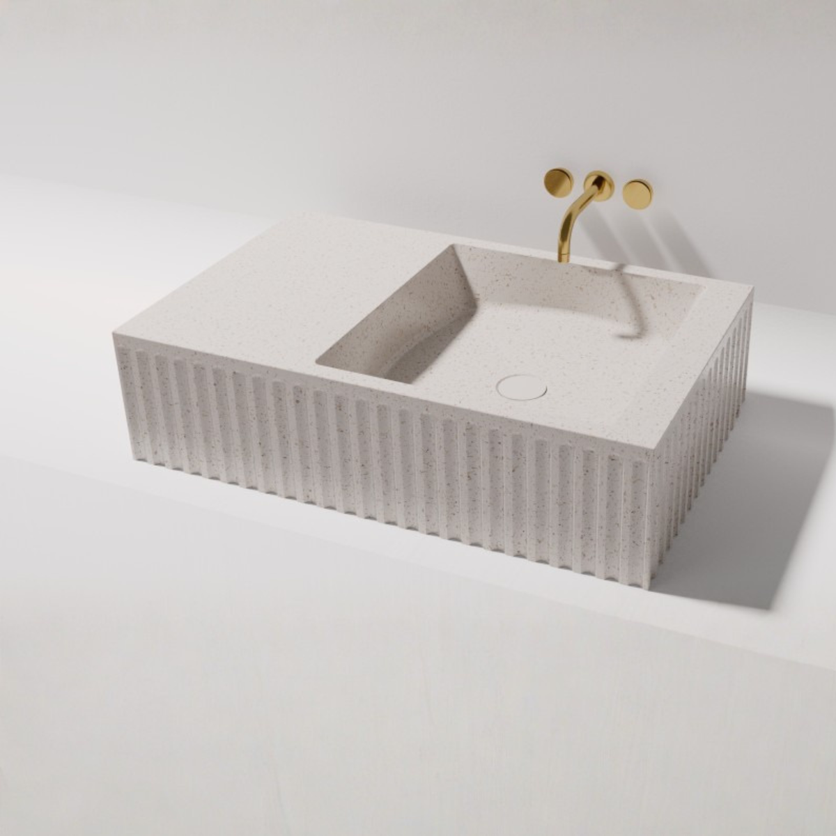 Pietra Bianca Wall Hung Basin Briza 750mm