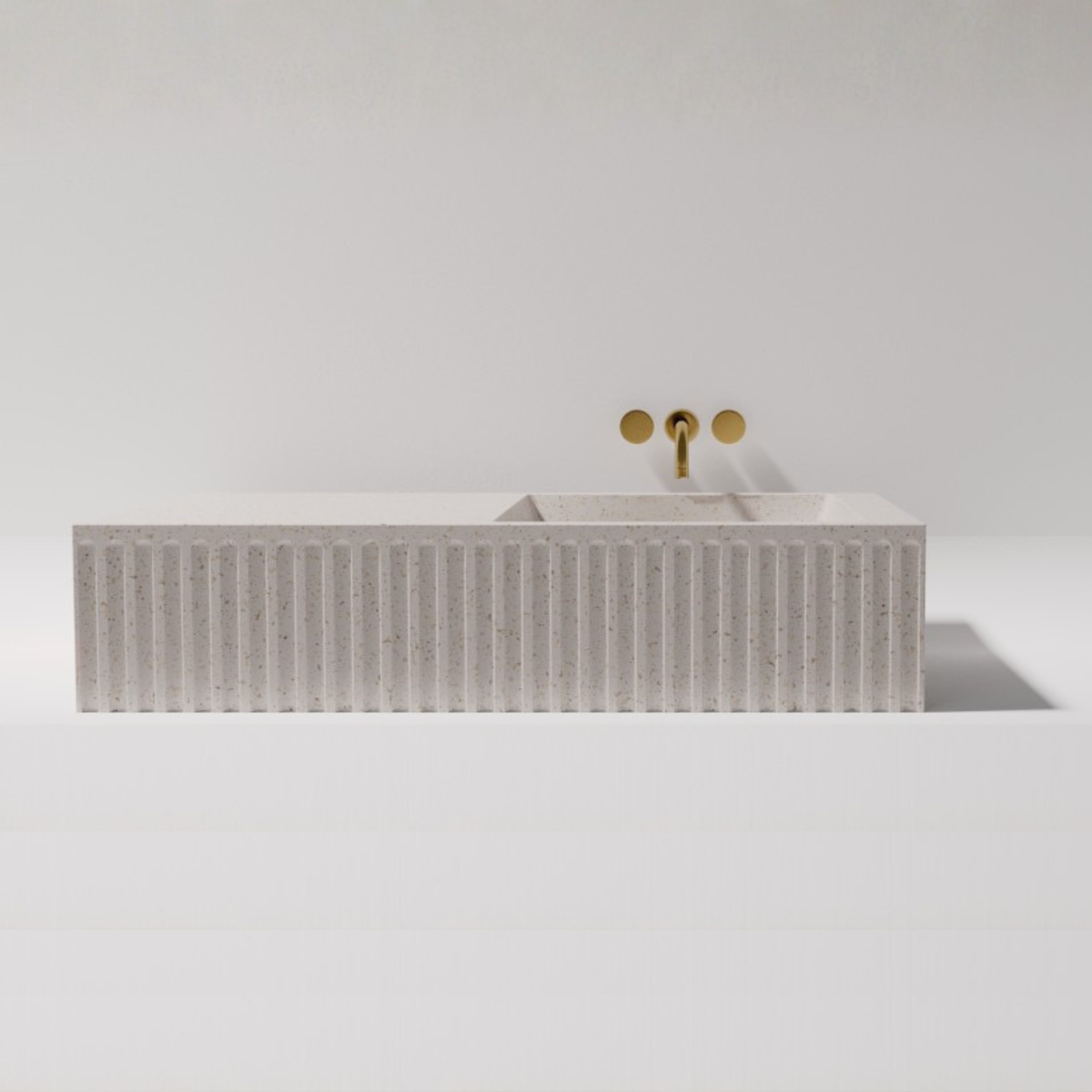 Pietra Bianca Wall Hung Basin Briza 900mm