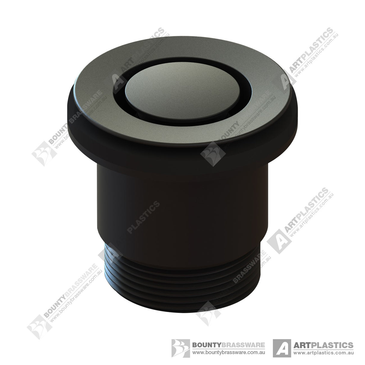 Pop Down - Matte Black Bath Waste