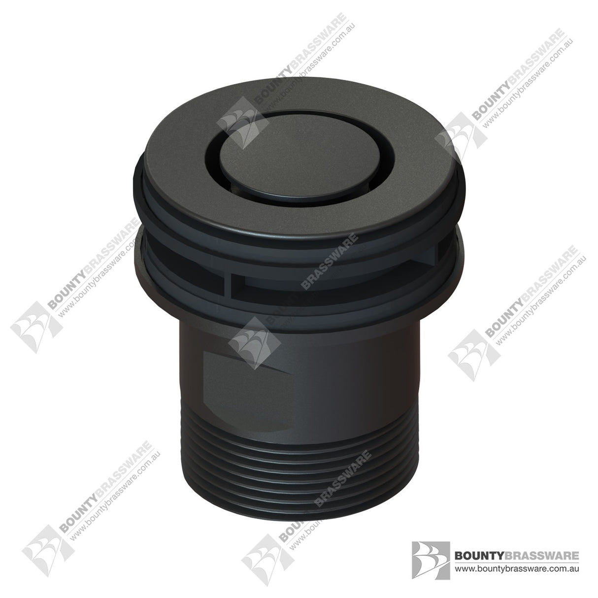 Pop Down - Matte Black Basin Waste