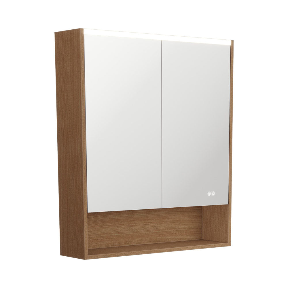 750 LED Mirror Cabinet with Display Shelf