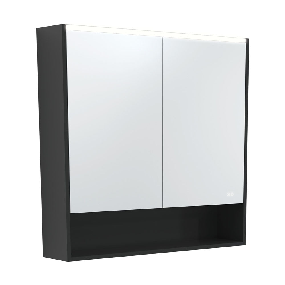 900 LED Mirror Cabinet with Display Shelf