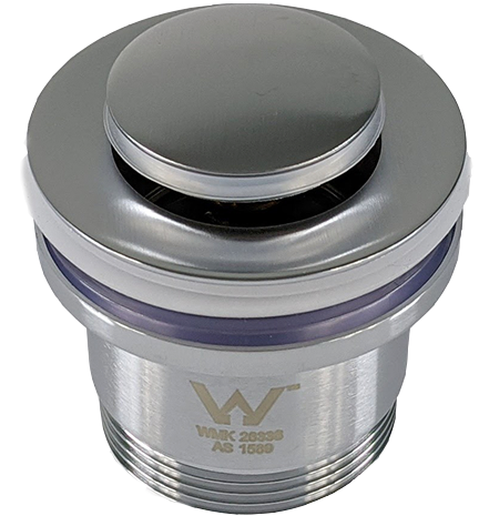 Mica - Brushed Silver Basin Pop Up Waste