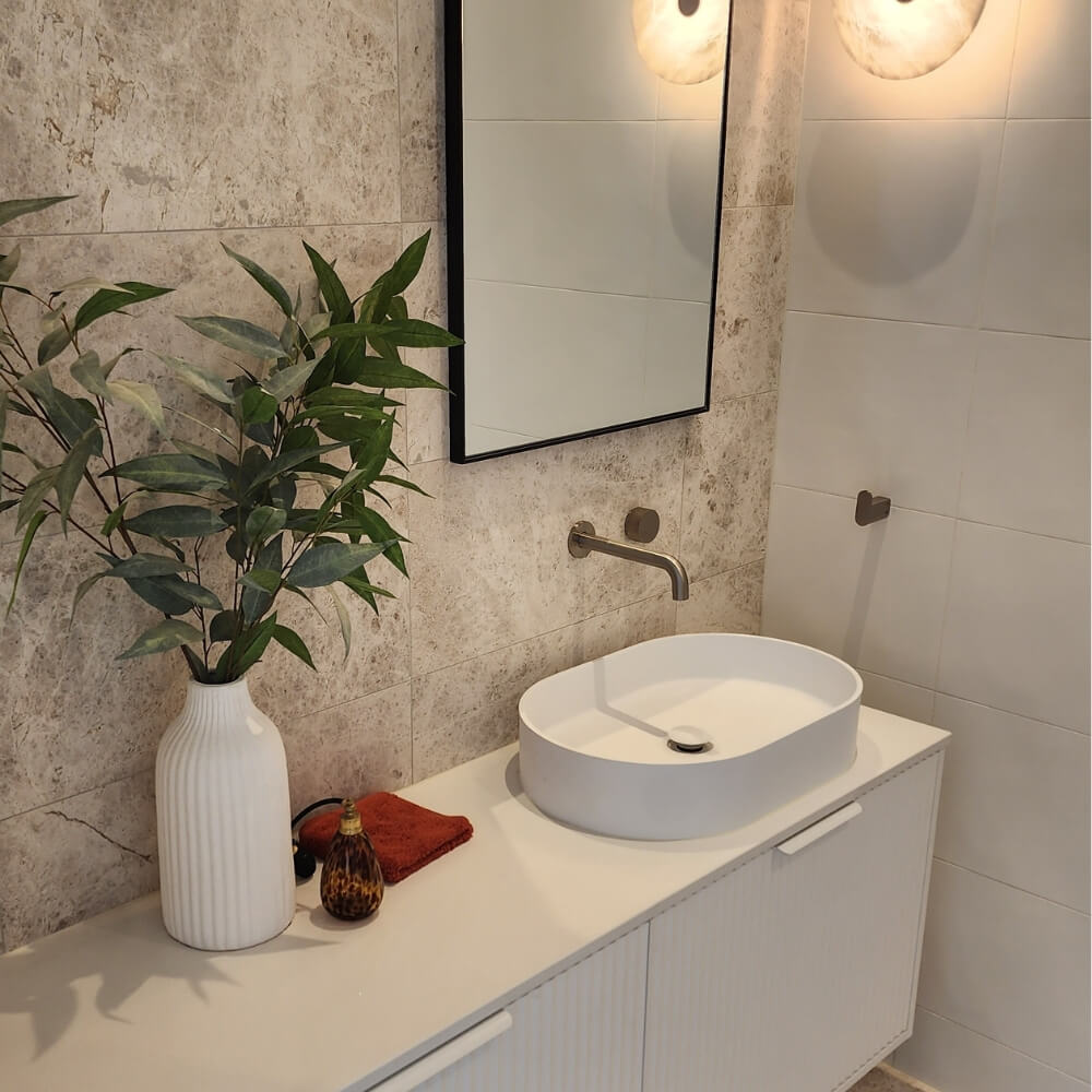 Plati - Matte White Solid Surface Basin