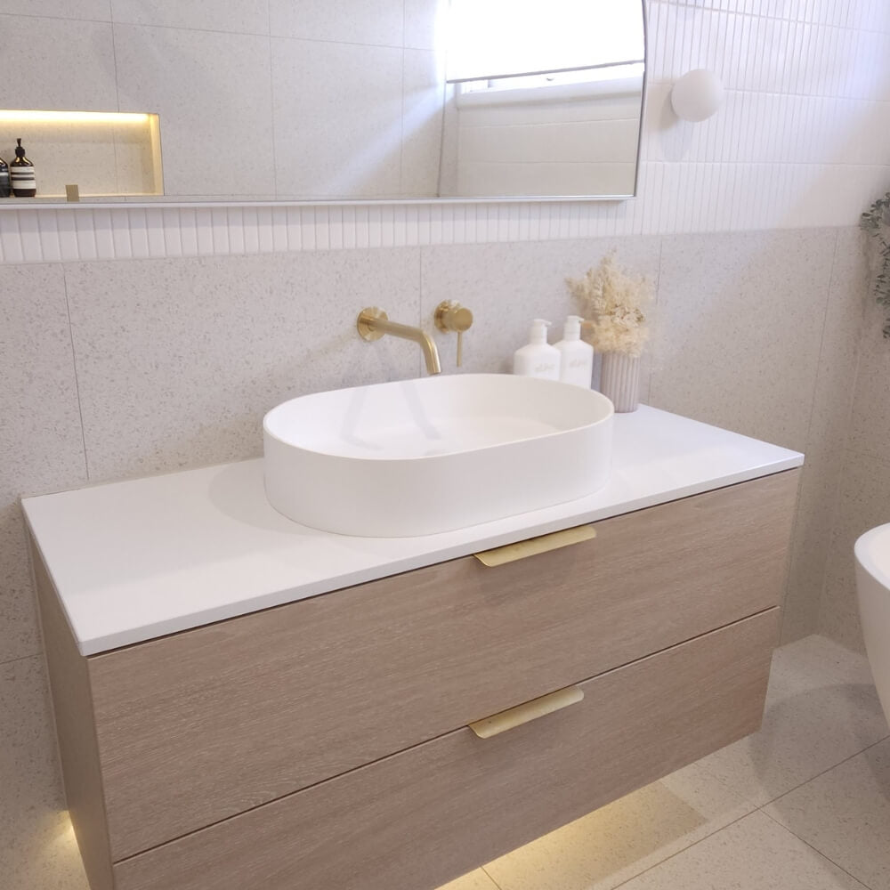 Plati - Matte White Solid Surface Basin