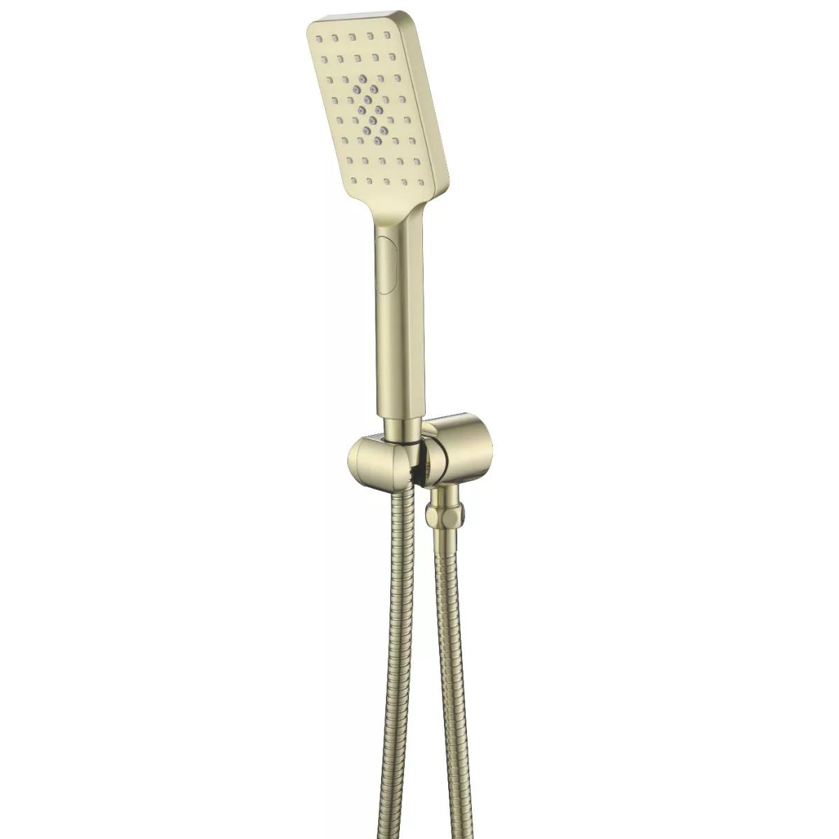 Cresta - French Gold Square Multi-function Handshower on Tiltable Wall Bracket