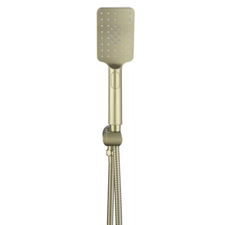 Cresta - French Gold Square Multi-function Handshower on Tiltable Wall Bracket