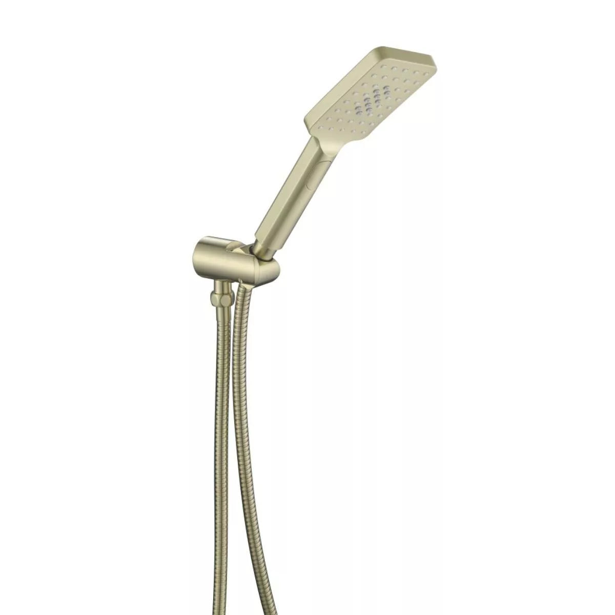 Cresta - French Gold Square Multi-function Handshower on Tiltable Wall Bracket
