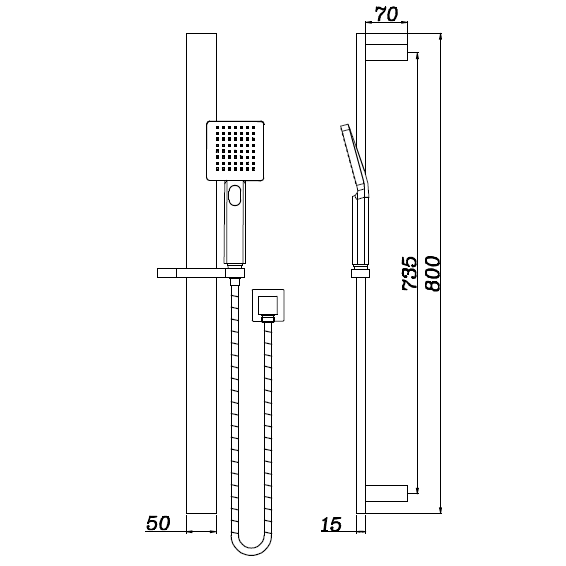 Impreza - Shower Rail