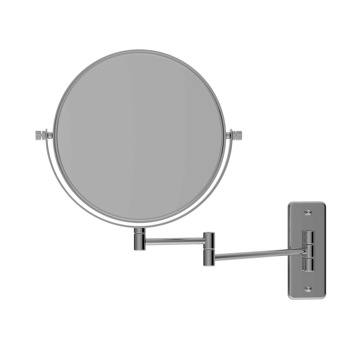 Ablaze - 1 & 5x Magnification Chrome Wall Mounted Shaving Mirror, 200mm Diameter