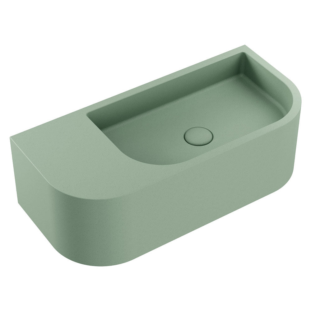 Blanca Right-Hand Concrete Wall Basin