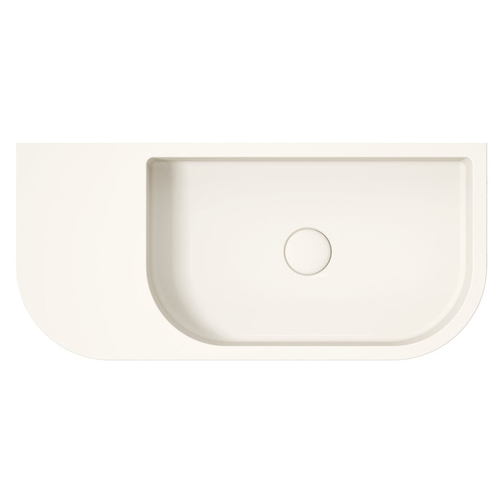 Blanca Right-Hand Concrete Wall Basin