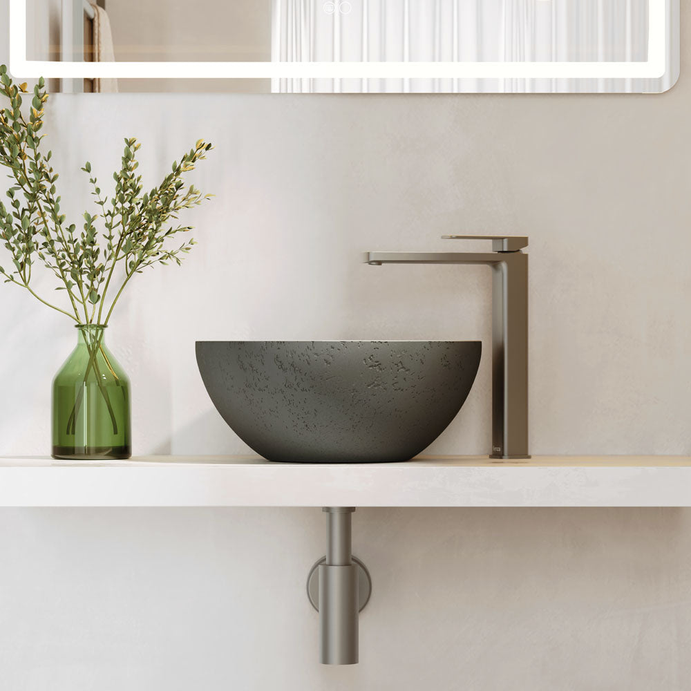 Alba Round Concrete Above Counter Basin