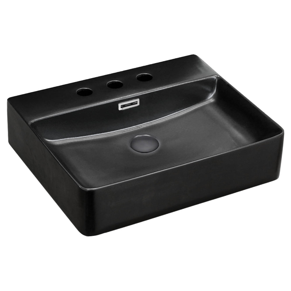 Petra 500 Above Counter Basin with Overflow - 3 Tap Holes