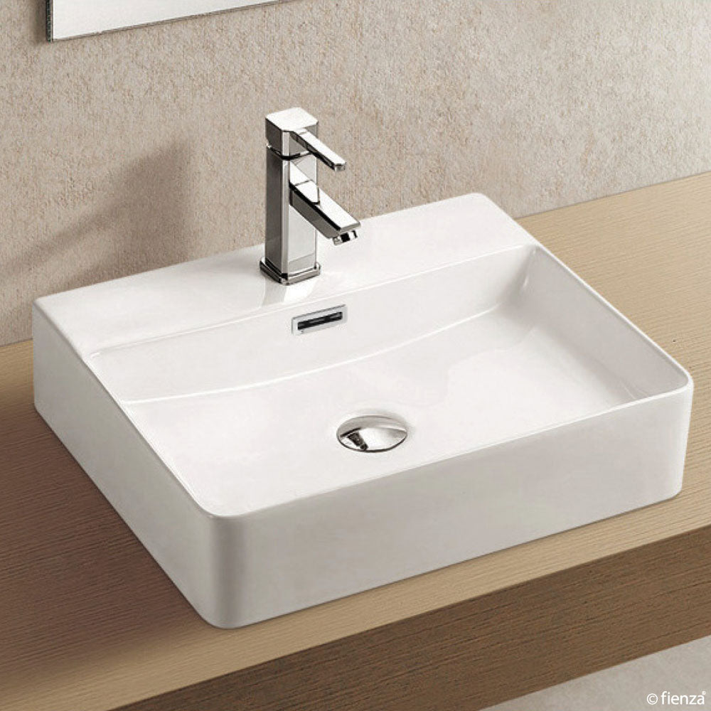 Petra 500 Above Counter Basin with Overflow - 1 Tap Hole