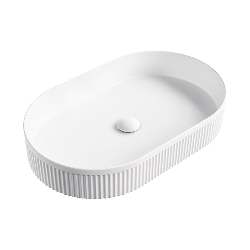 Eleanor Fluted Oval Above Counter Basin