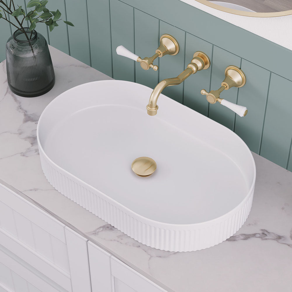 Eleanor Fluted Oval Above Counter Basin