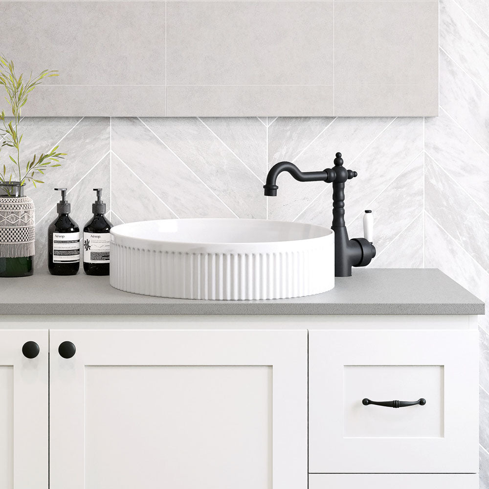 Eleanor Fluted Round Above Counter Basin