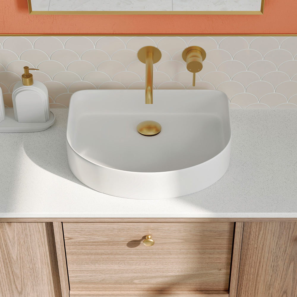 Forma Arch Design Gloss White Above Counter Basin