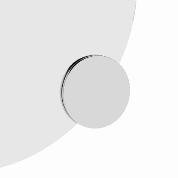 Ablaze - 3x 140mm Round Magnifying Mirror with Clip