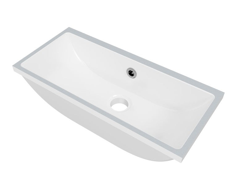 Ruby Undermount Basin 530mm Gloss White