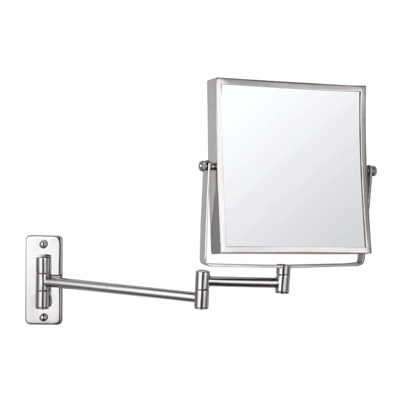 Ablaze - 1 & 5x Magnification Chrome Wall Mounted Shaving Mirror, 200 x 200mm