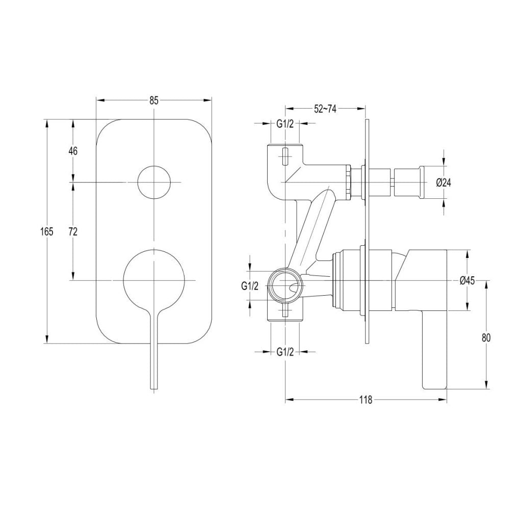 Vivo - Shower Mixer Diverter