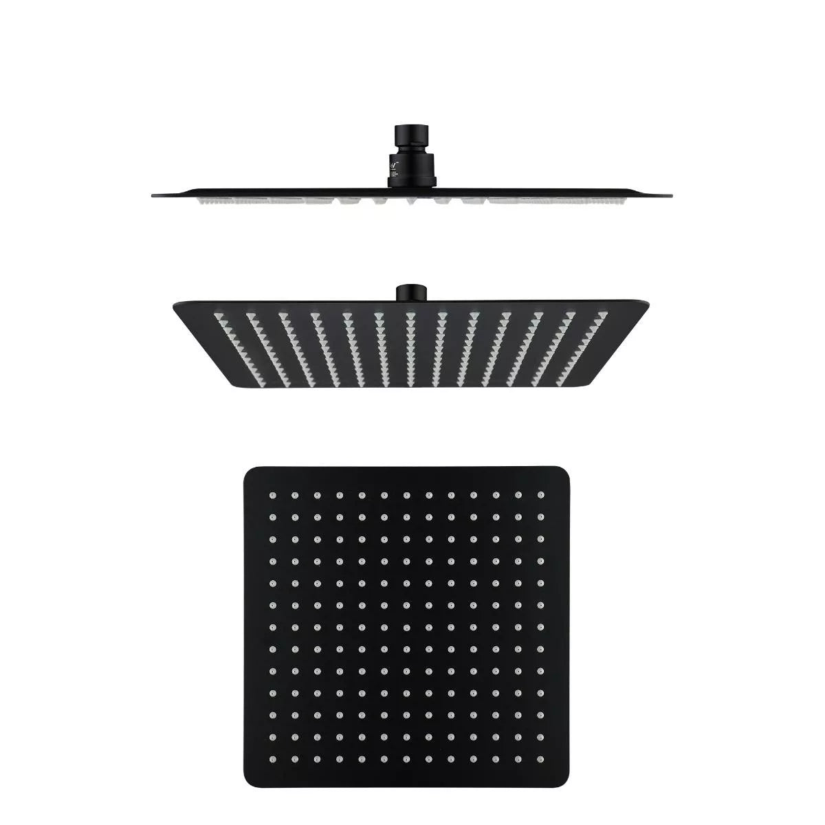 Cresta - Matte Black 250mm Square Shower Head