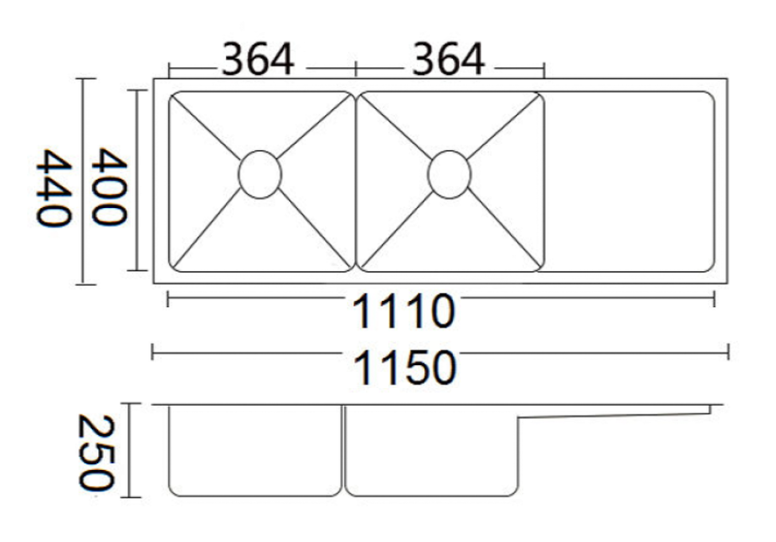 Luminare - Sink 1150 x 440mm