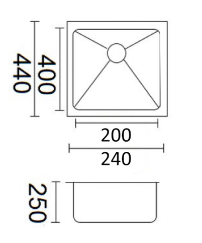 Luminare - Sink 240 x 440mm