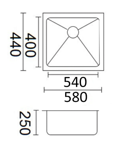 Luminare - Sink 580 x 440mm