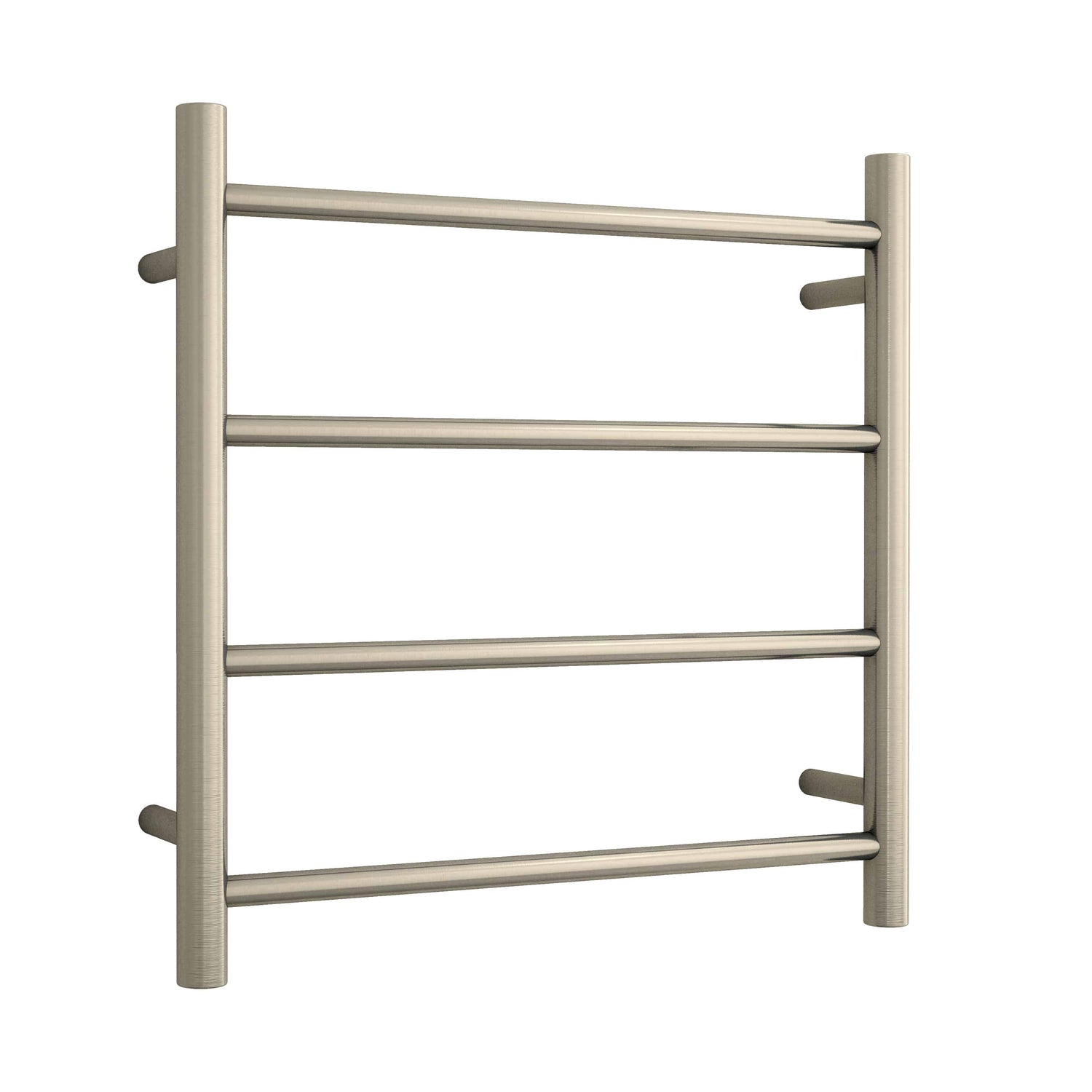 Thermorail - Straight/Round 550x550x122mm 41Watts 4 Bars - Brushed Nickel