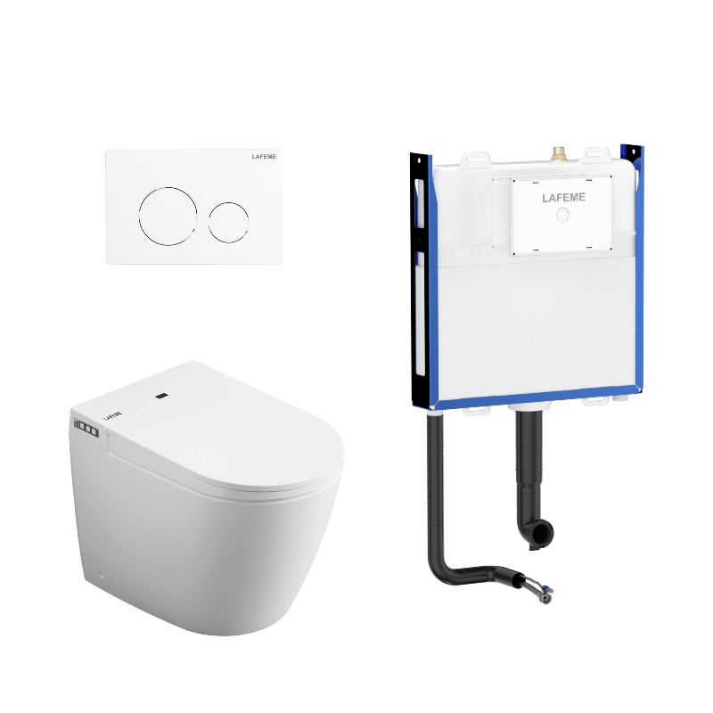 Crawford - ST21 Smart Toilet inc Matte White Flush Plate