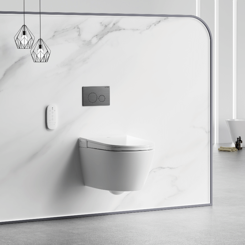 Sesto - ST22 Smart Toilet inc Gunmetal Flush Plate