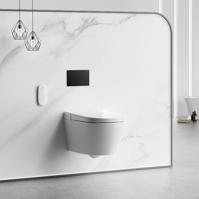 Sesto - ST22 Smart Toilet inc Matte Black Flush Plate