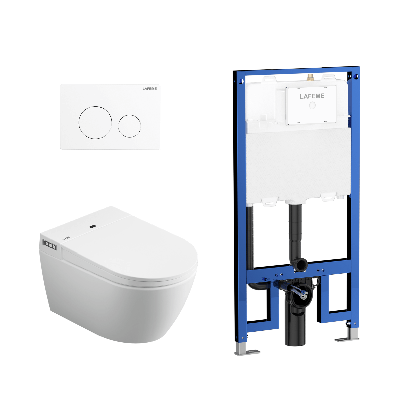 Sesto - ST22 Smart Toilet inc Matte White Flush Plate