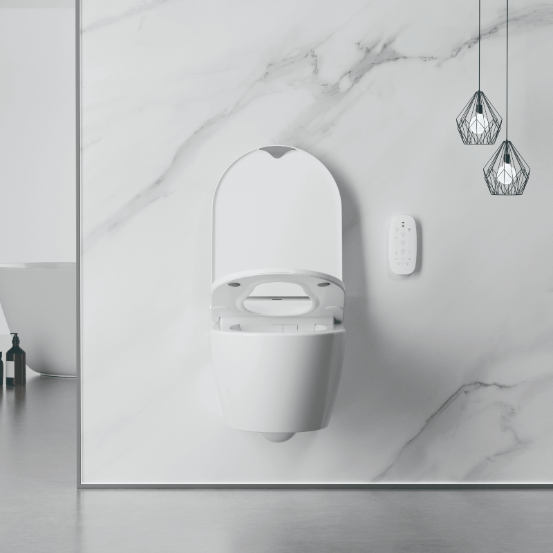 Sesto - ST22 Smart Toilet inc Brushed Gold Flush Plate