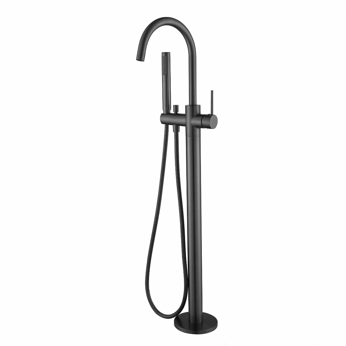 Star Mini - Gunmetal Freestanding Bath Spout w Handshower & Mixer