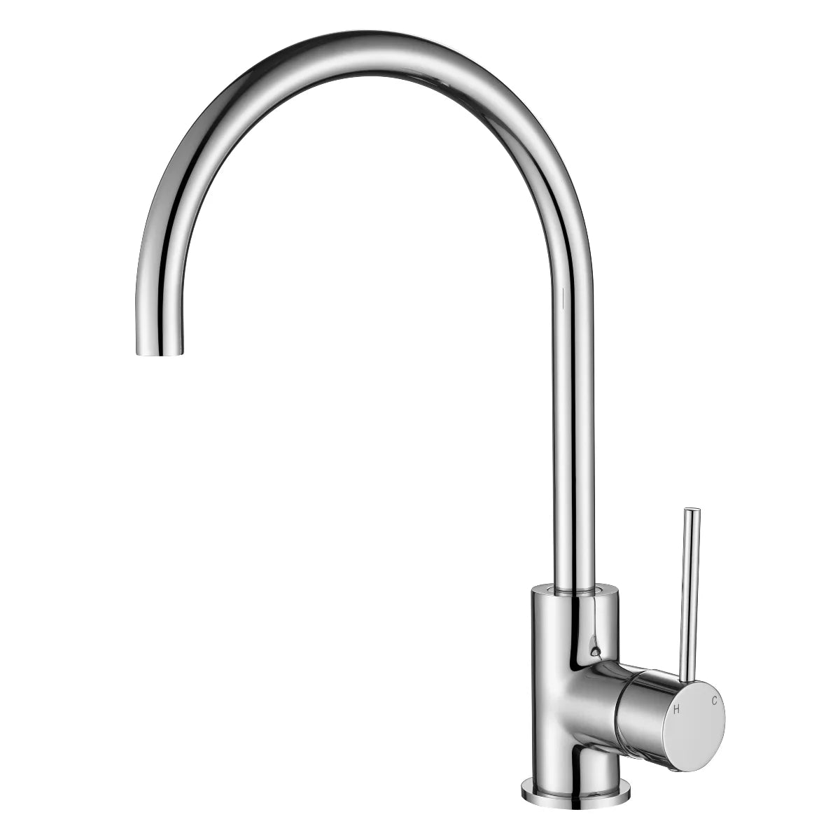 Star Mini - Polished Chrome Swivel Gooseneck Kitchen Mixer