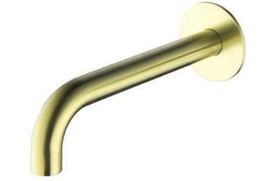 Mica - French Gold 250mm Bath Spout