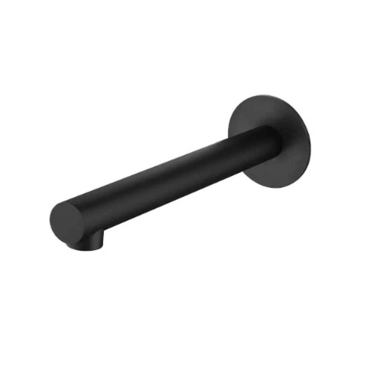 Mica - Matte Black 150mm Straight Spout Upgrade for Wall Mixer Combination