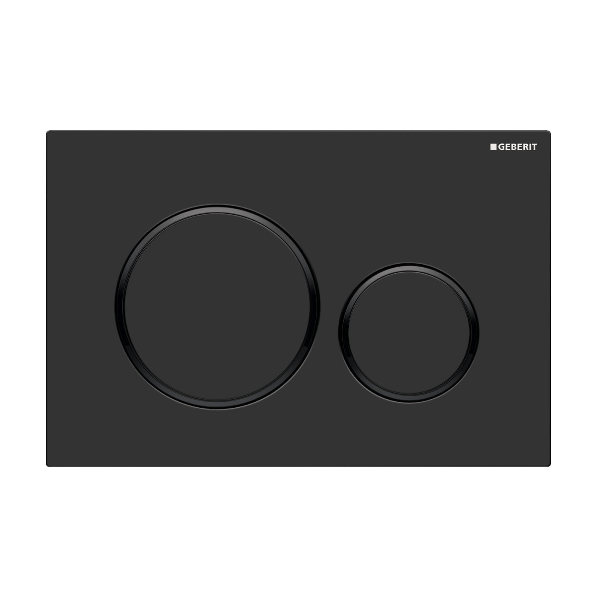 Sigma20 - Matte Black Flush Plate for Sigma Concealed Cistern