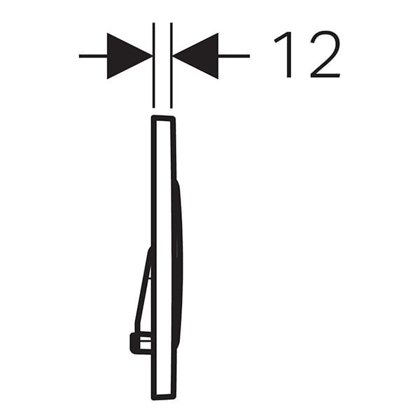 Sigma21 - Slate Flush Plate for Sigma Concealed Cistern