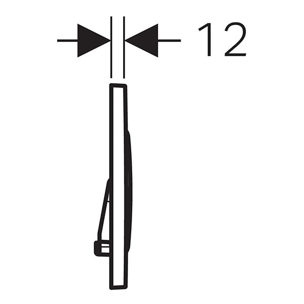 Sigma30 - Matte White Flush Plate for Sigma Concealed Cistern