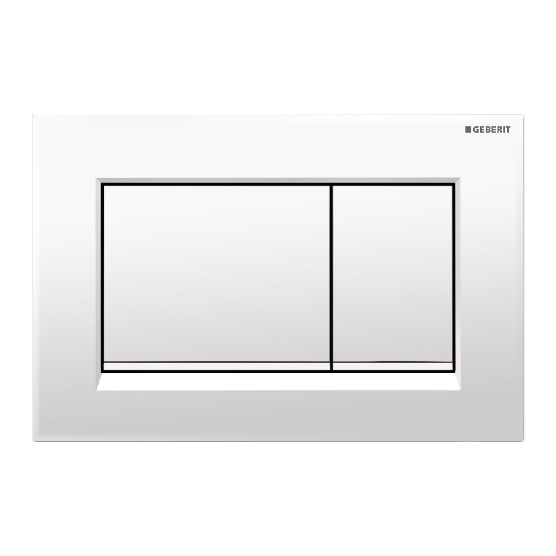 Sigma30 - Gloss White Flush Plate for Sigma Concealed Cistern
