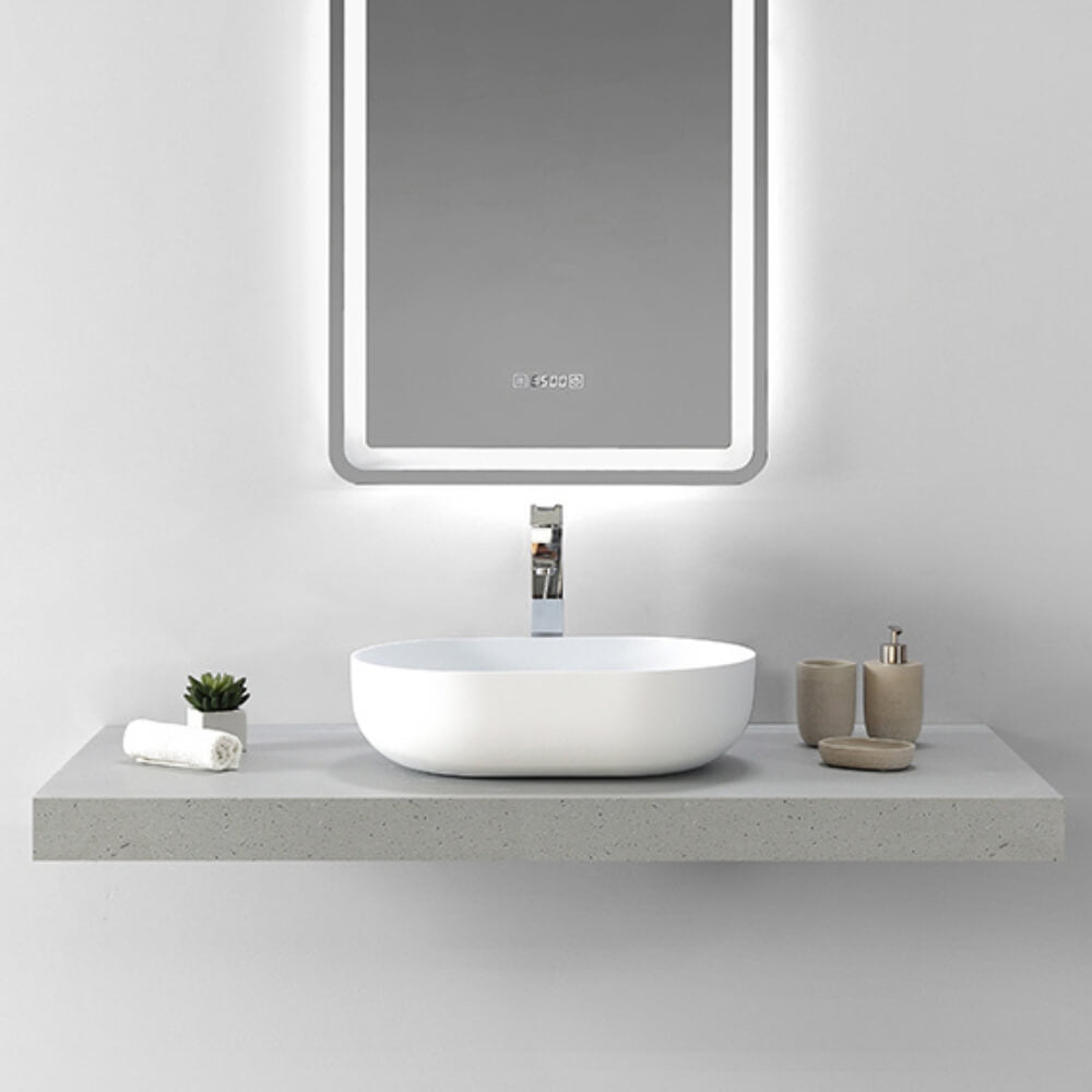 Sol - Matte White Solid Surface Basin
