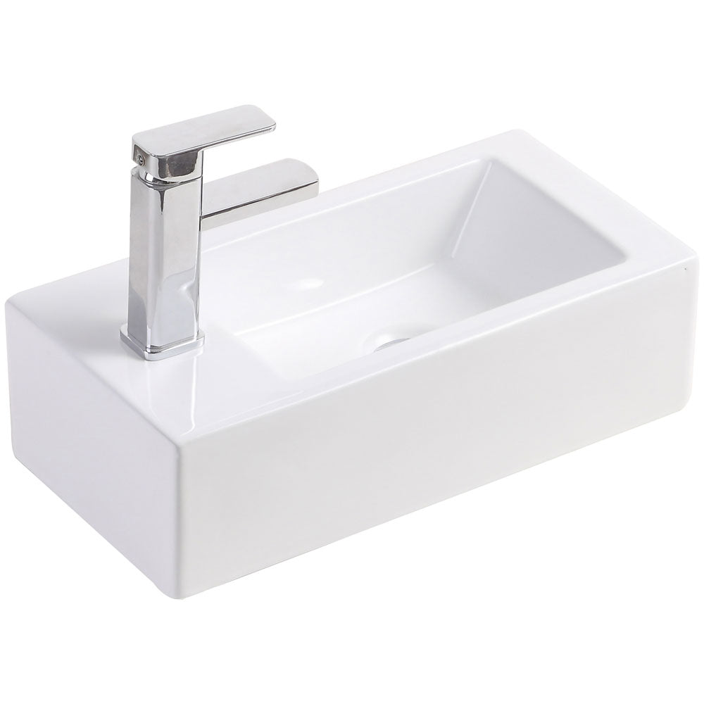 Linea Wall Hung Basin Left Hand Tap