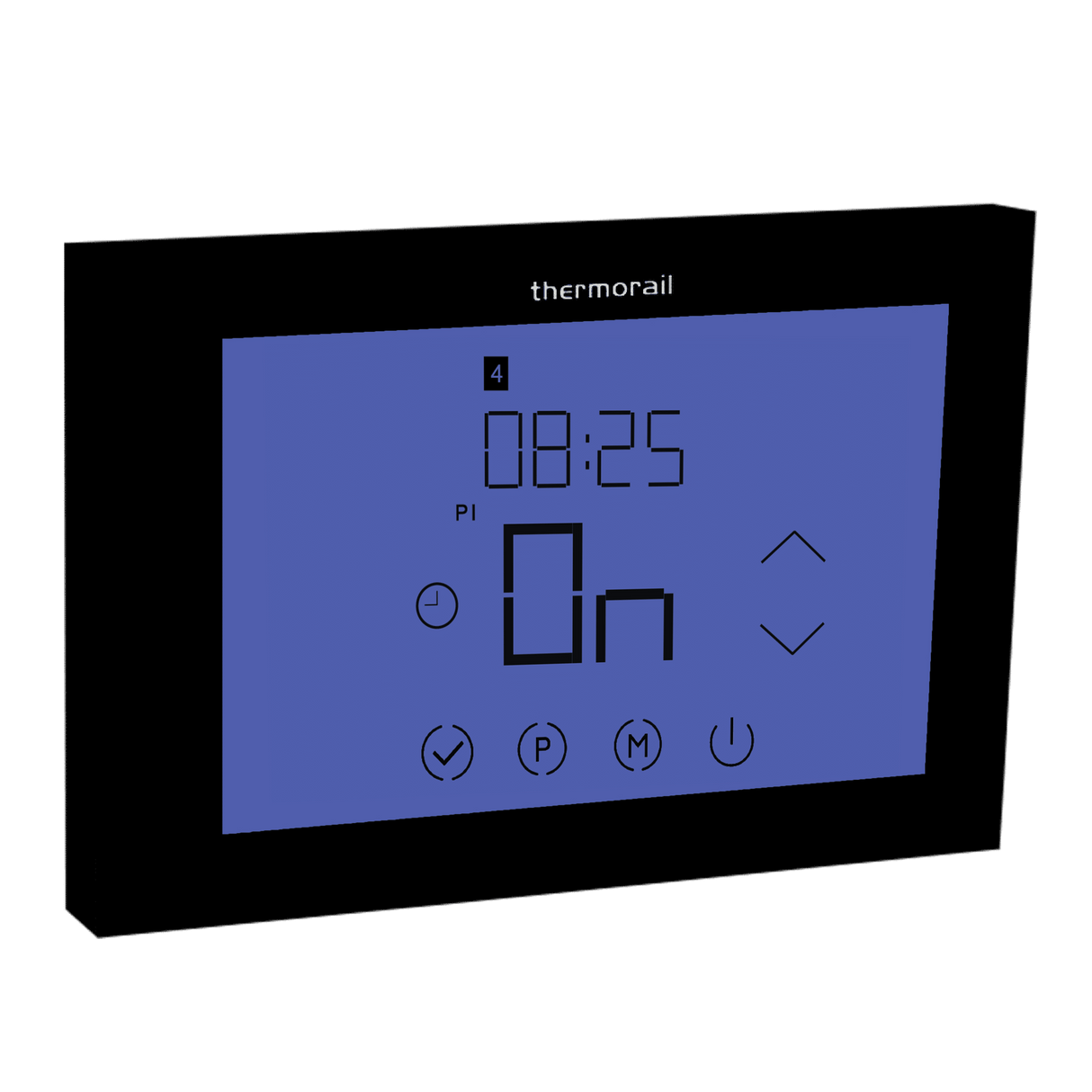 Thermorail - Landscape Touch Screen 7 Day Timer - Black