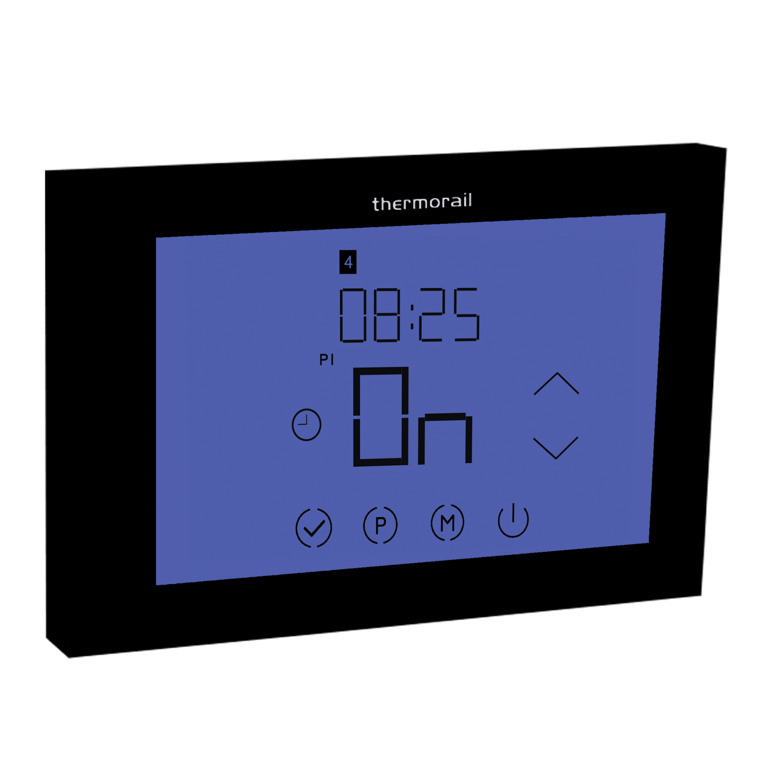 Thermorail - Landscape Touch Screen 7 Day Timer - Black