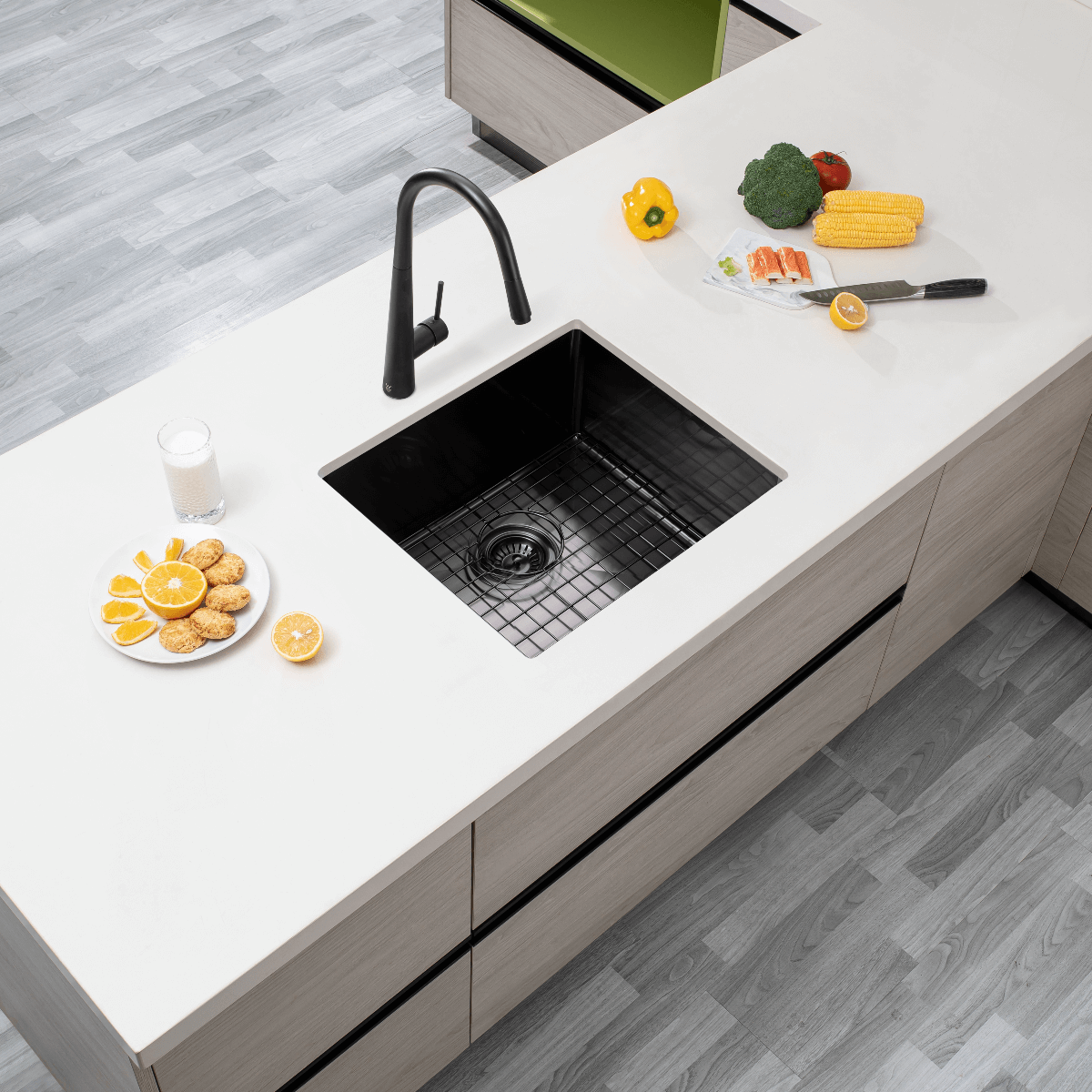 Kitchen Sink - Gunmetal Stainless Steel Single Bowl Kitchen Sink
500x440x230mm